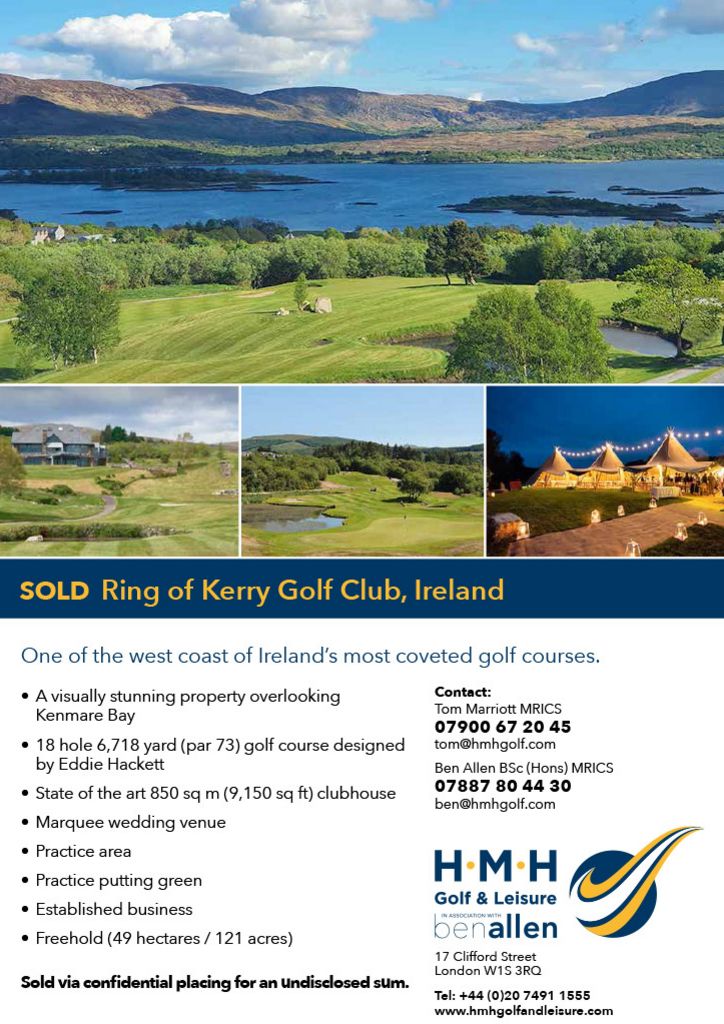 Sold - Ring of Kerry Golf Club, Ireland