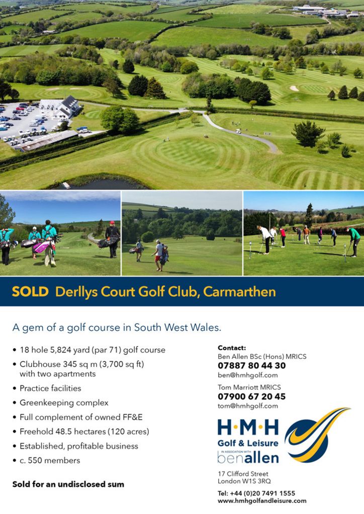 Sold - Derllys Court Golf Club, Wales