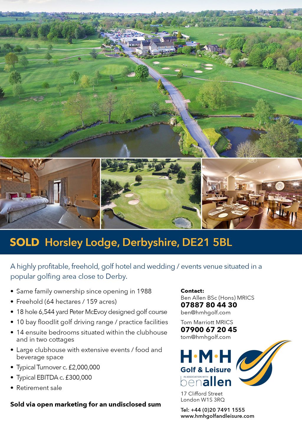 Sold - Horsley Lodge, Derbyshire