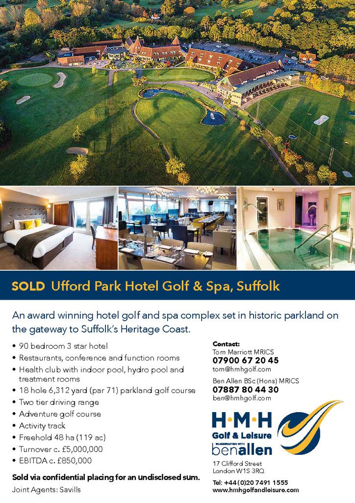 Sold - Ufford Park Hotel Golf & Spa, Suffolk